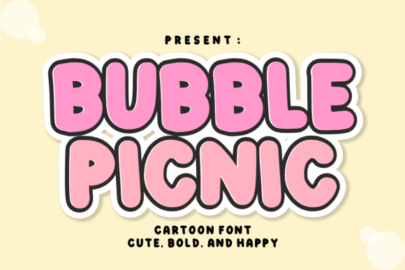 Bubble Picnic: Elevate Your Visual Design with Playful Typography