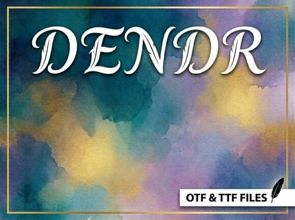 Dendr: A Bold Display Font for Maximum Impact