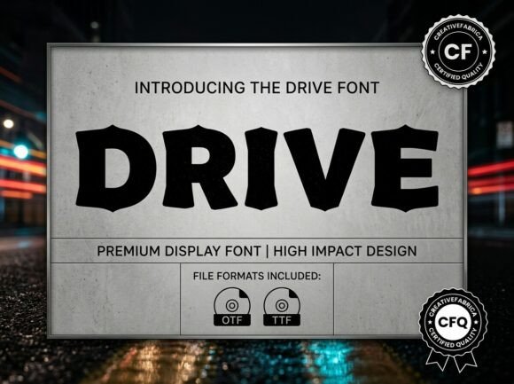 Drive: A Typeface for Industrial Impact