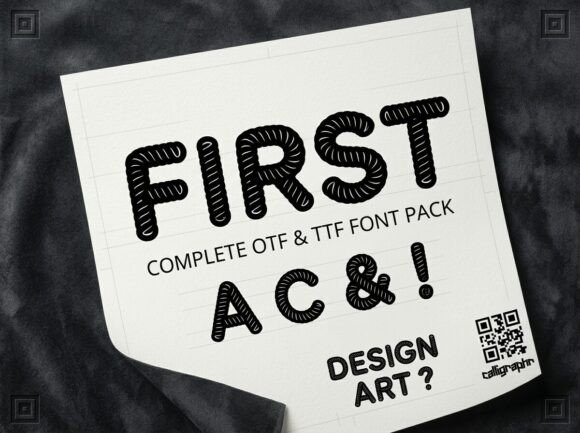 First: A Decorative Display Font for Bold Visual Impact