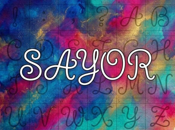 Sayor: A Bold Typeface for Modern Branding