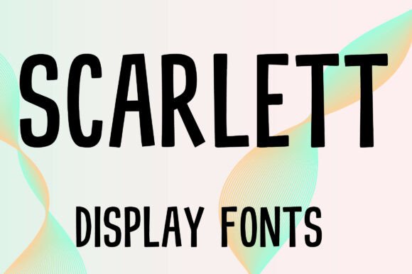 SCARLETT: A Bold Display Font for Modern Design